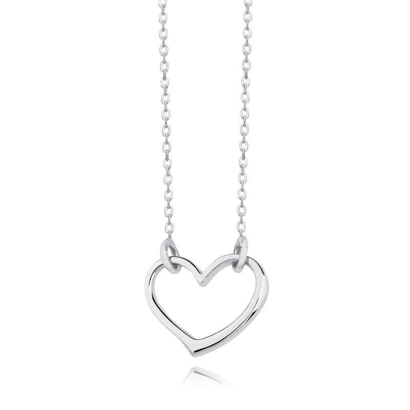 Choker argint cu inima DiAmanti Z1861NR-DIA (Argint 925‰ 1,5 g.)